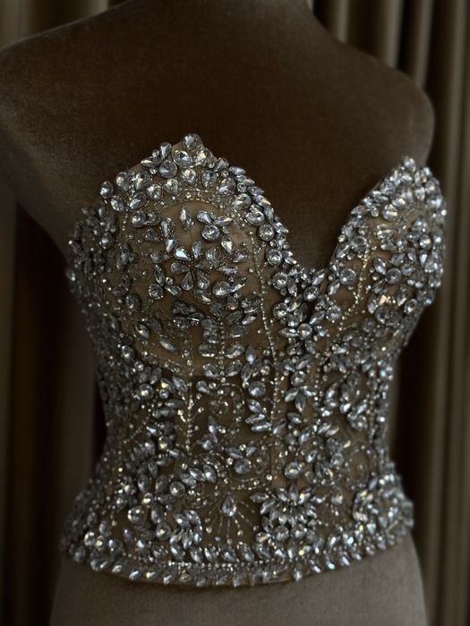 Corset cu pietre si cristale swarovski