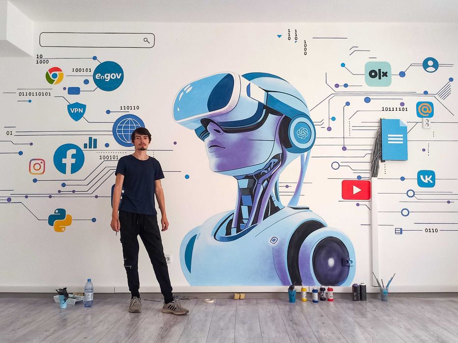 Роспись стен. Художник. Аэрография. Граффити в Уральске