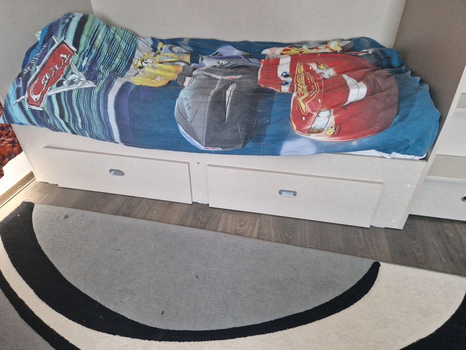 Vand pat dublu supraetajat+mobila camera copil