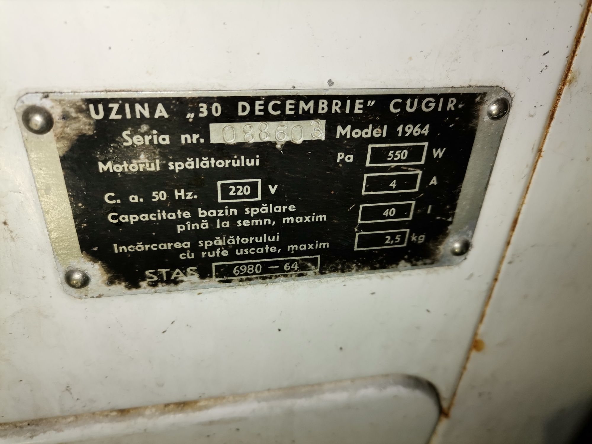 Mașină de spălat rufe românească Cugir