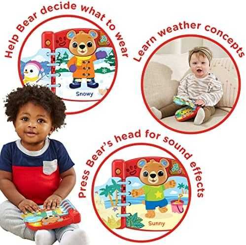 Детска играчка книга Мече време звук Подарък малко дете VTech 558303