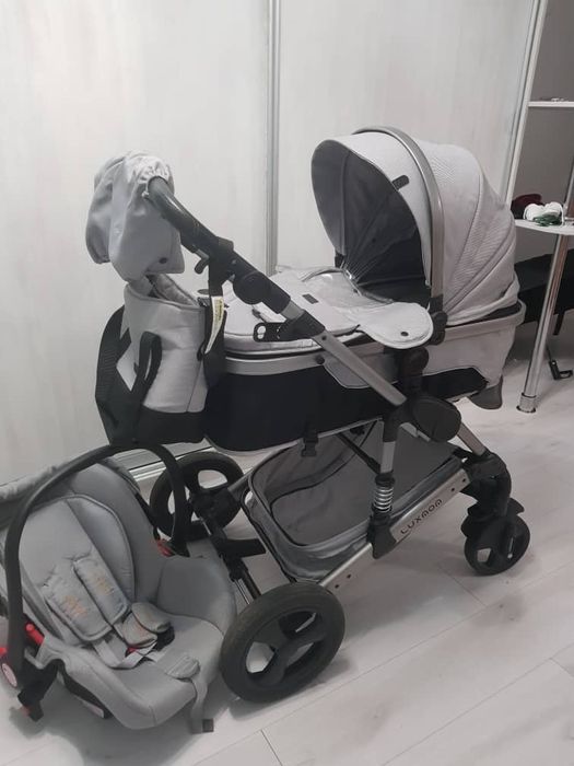 Зима лето Коляска 3в1 Lux mom 558 в комплекте автолюлька от 0-15кг,