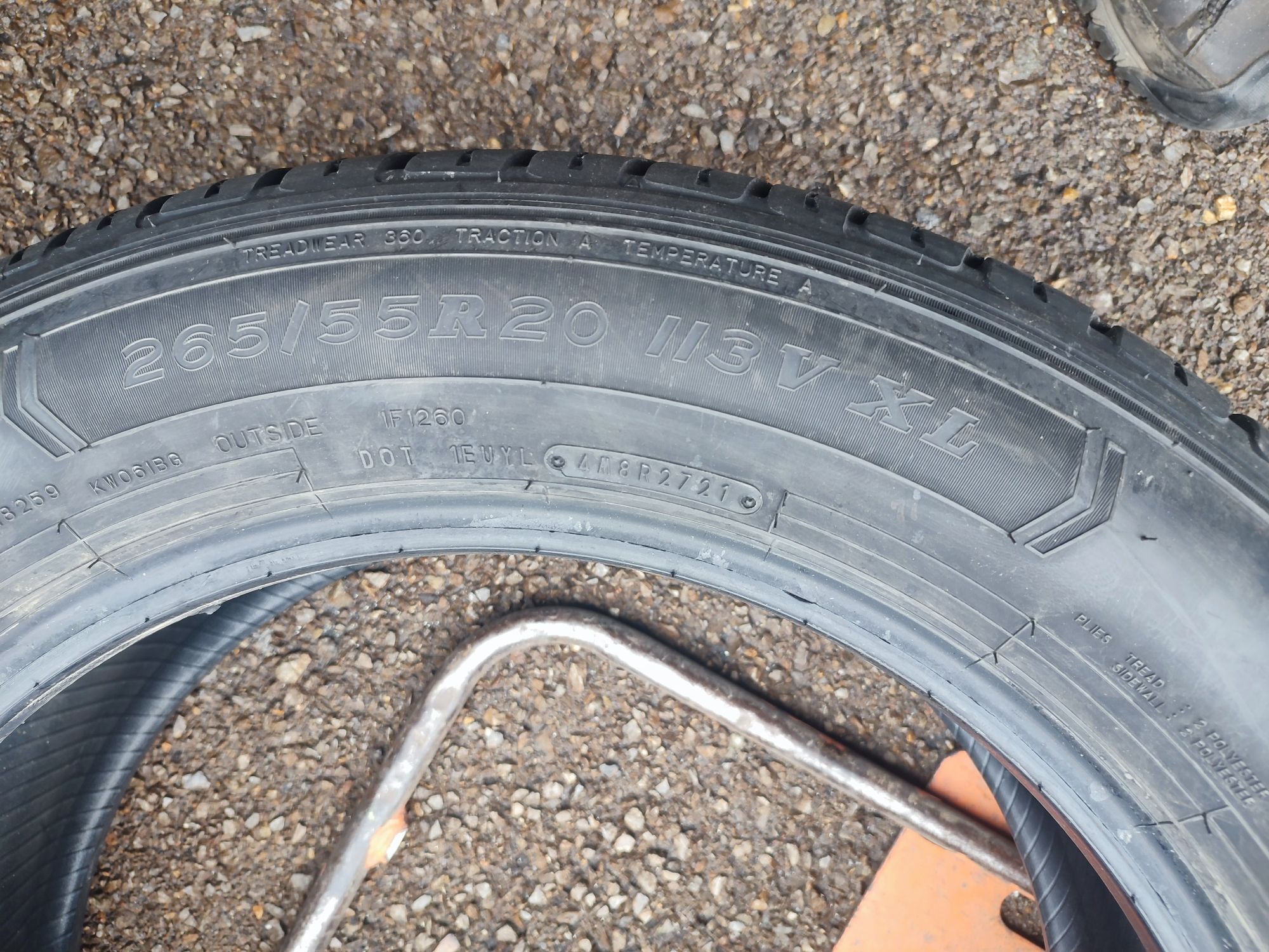 265/55/20" 4бр Dunlop grsndtrek ep30,dot2721, 7-8mm