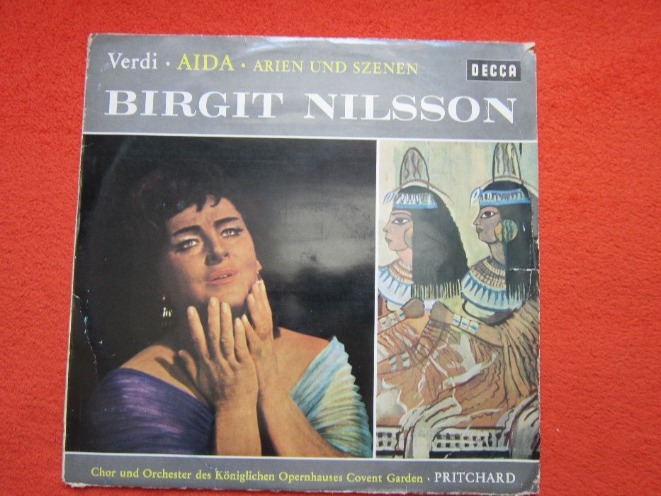 vinil Verdi ‎-Aida-Birgit Nilsson,dir.John Pritchard 1963,made Germany