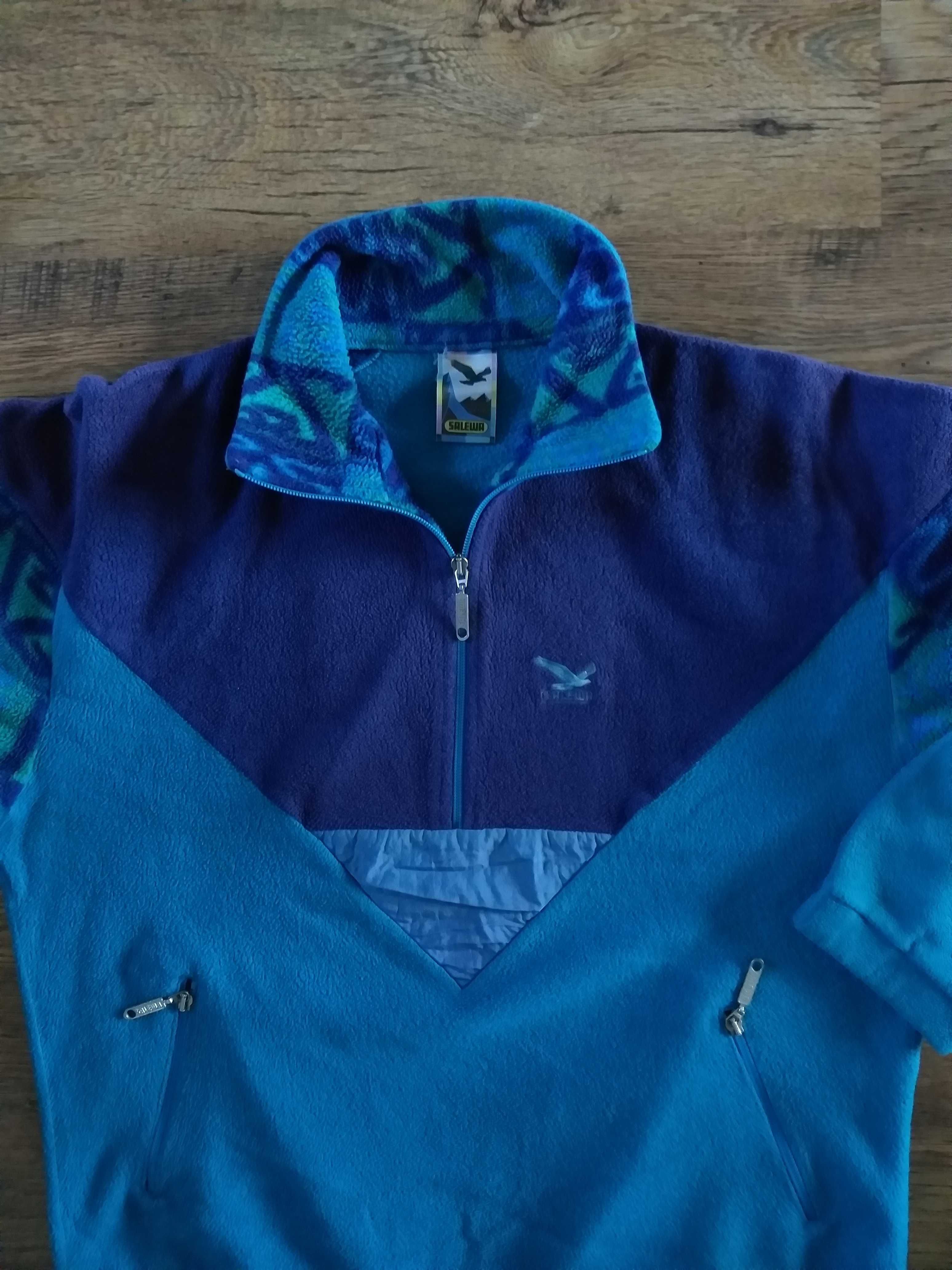 SALEWA VINTAGE FLEECE HALF ZIP - туризъм ретро полар  от 80 те години