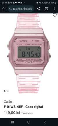 Casio dama,F-91WS-4EF - Ceas digital
F-91WS-4EF - Ceas dig
F-91WS-4EF