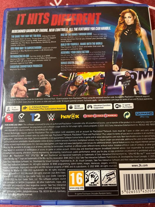 WWE 2022 Игра за PS5