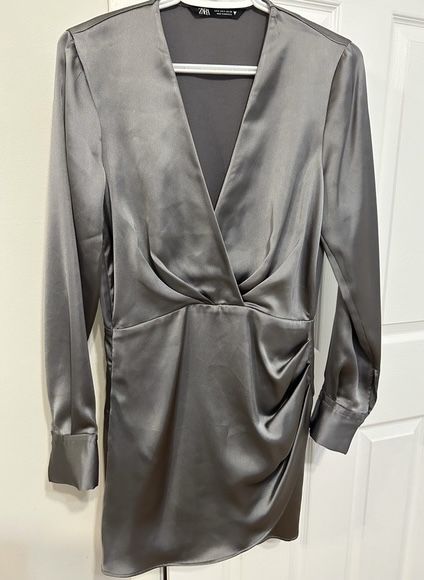 Rochie satin Zara eleganta