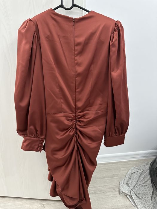 Rochie caramizie, eleganta, TGH, zi/seara