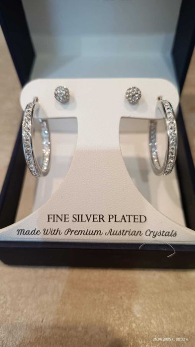 Sofia James New York Fine Silver Set Of 2 Комплект от 2 чифта обеци