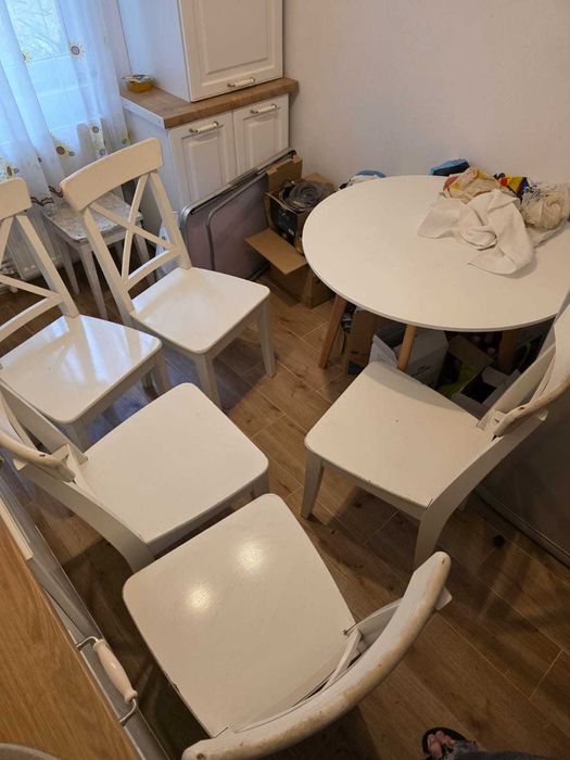 Scaune  IKEA ingolf alb albe
