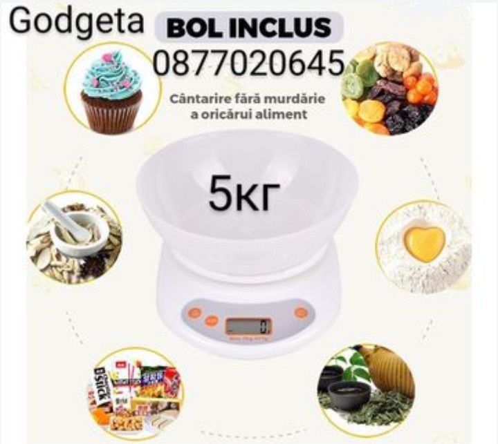 Чисто нова електронна кухненска везна. 10кг и 5кг