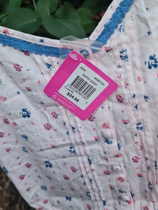 Bluza de dama cu bretele cu imprimeu floral, marimea S, bumbac