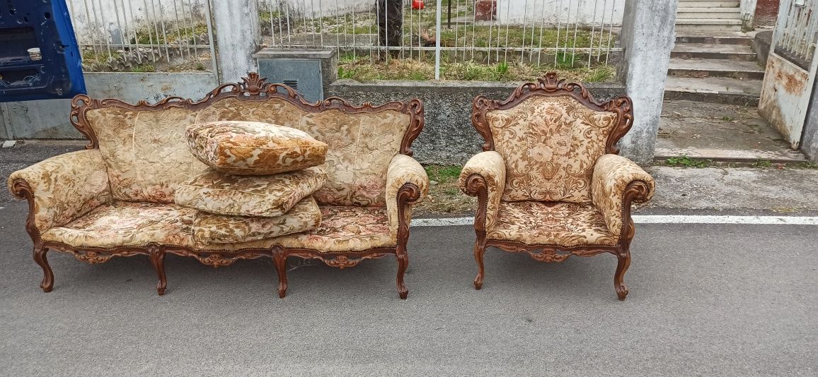 Set canapea cu fotolii  baroc aduse din Italia