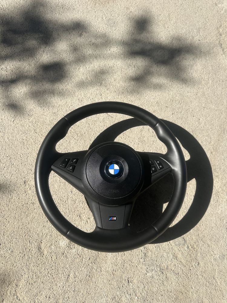 Volan BMW E60 E61 E63 M pachet piele Nappa complet cu Start stop >2006