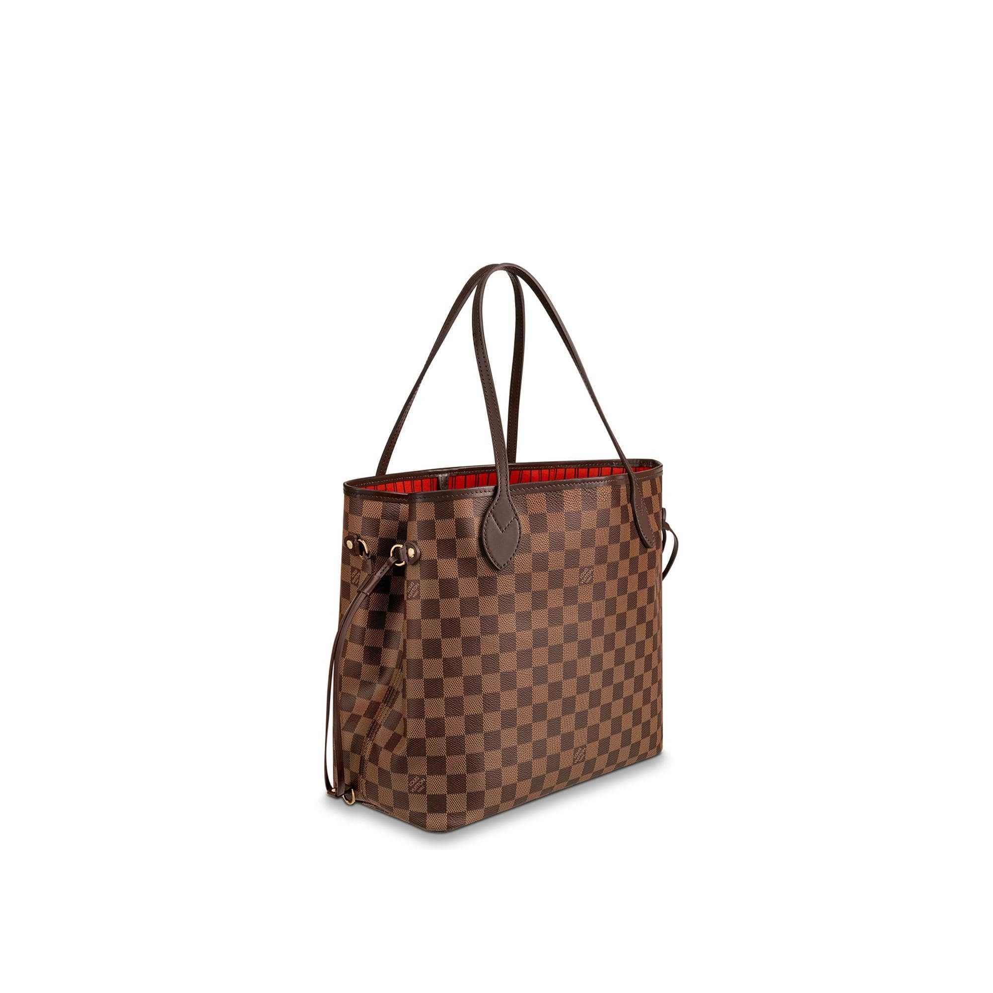 Louis Vuitton Елегантна Просторна Дамска Чанта Neverfull MM