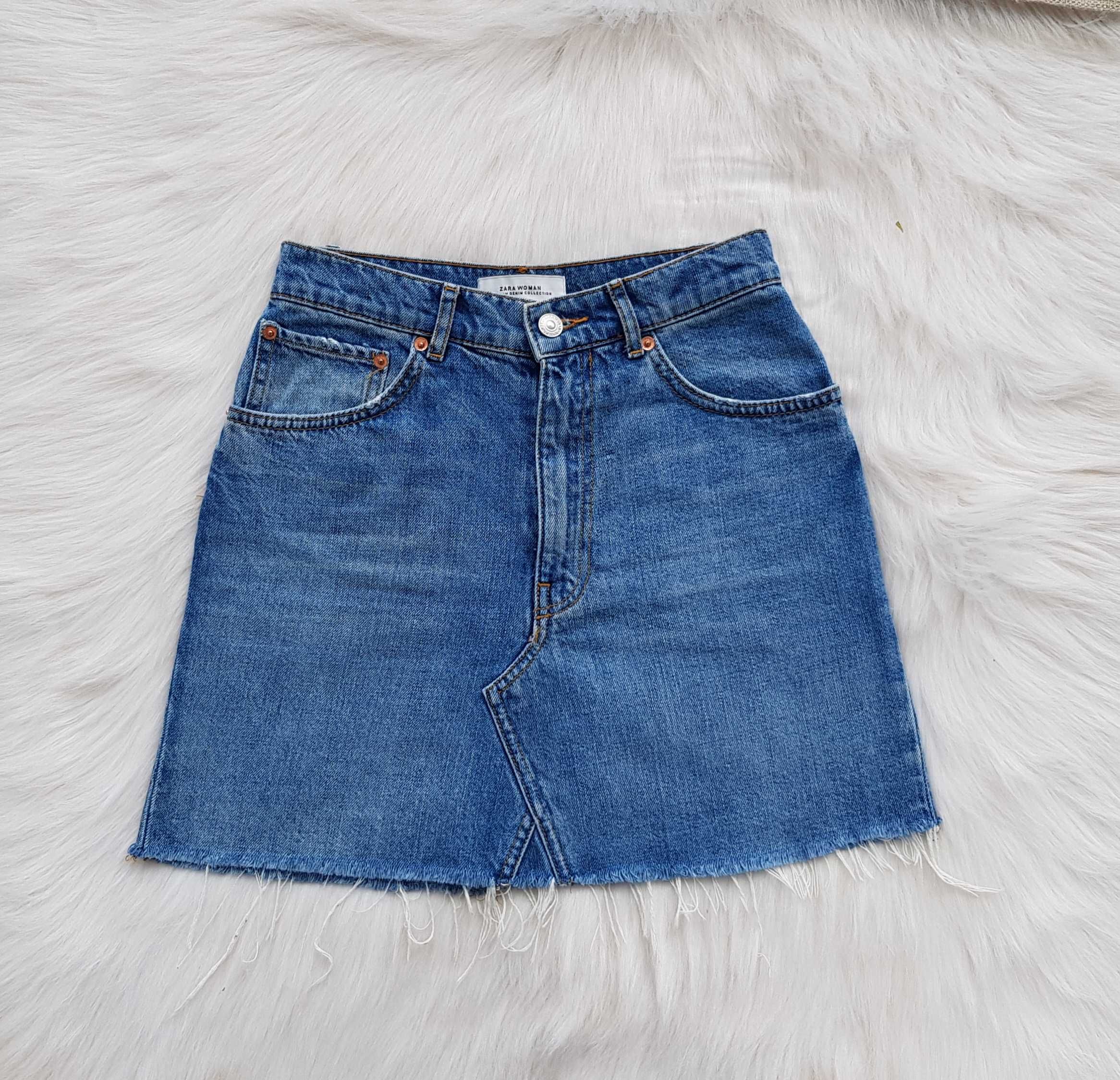 Дънкова пола ZARA размер XS-S