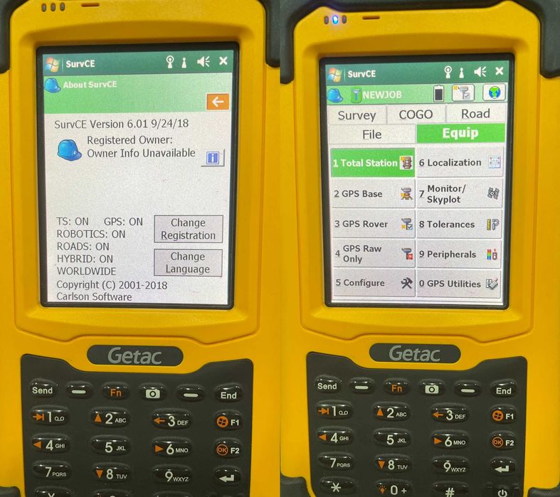 Controler NOU GETAC PS236 SurvCE 6, Fieldgenius 12 Surveypro 6