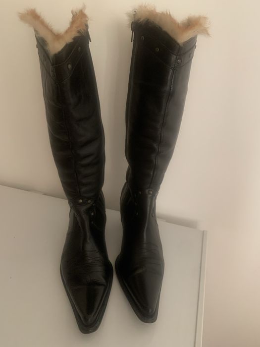 Cizme lungi 38 piele