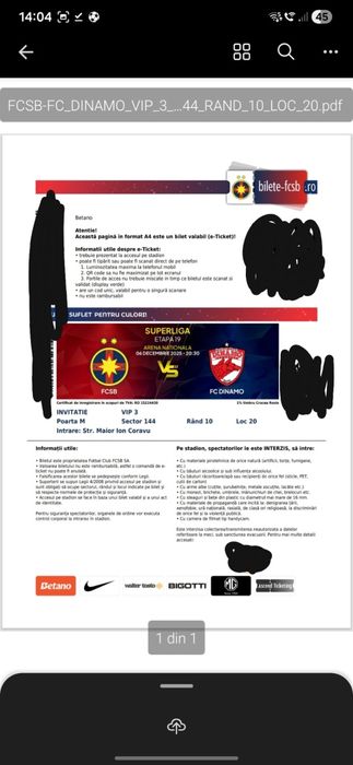 BileteUrgent! pentru maine la steaua-dinamo la vip 3