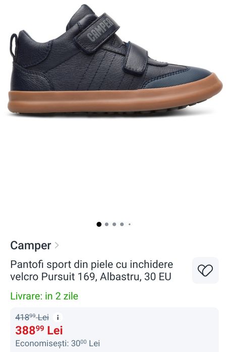 Pantofi adidas ghetute Camper piele talpa cauciuc noi nouti m.30
