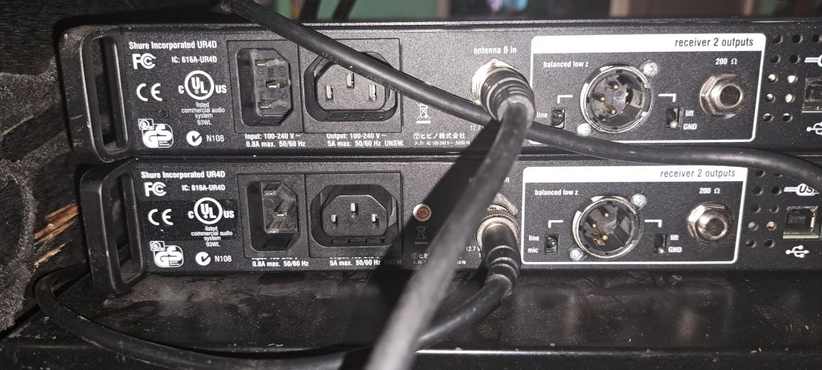 Set Shure UR4D  ,  Beta 87A ,  Ur1