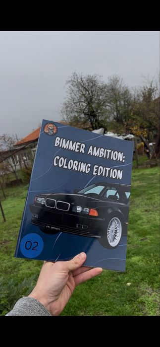 Книжка за оцветяване с 50 коли- БМВ