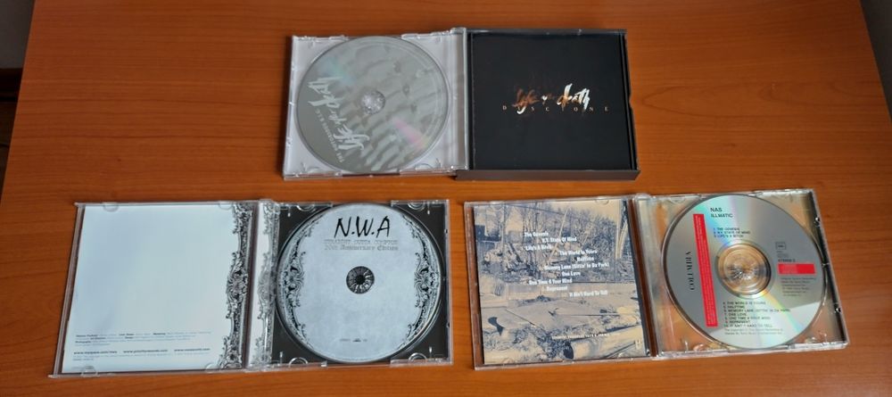 CD albume N.W.A, NAS, The notorious Big