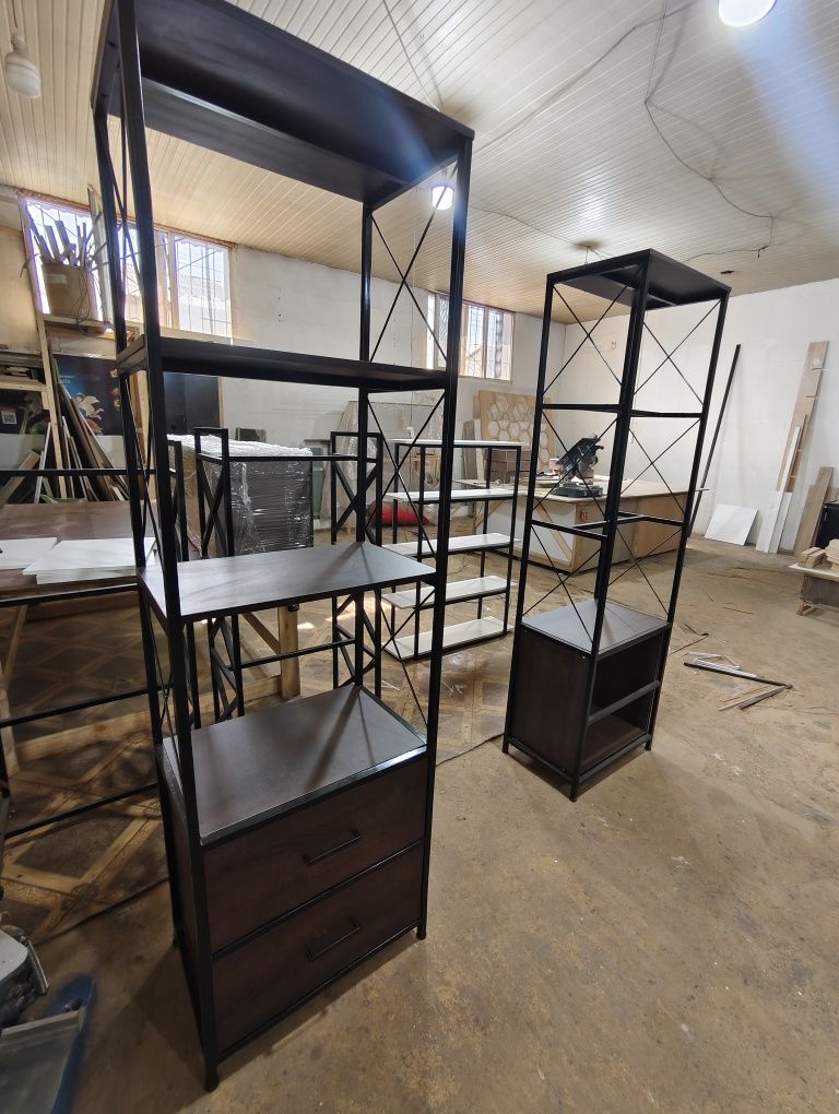 Ctelaj loft. Лофт стеллаж, лофт мебель.