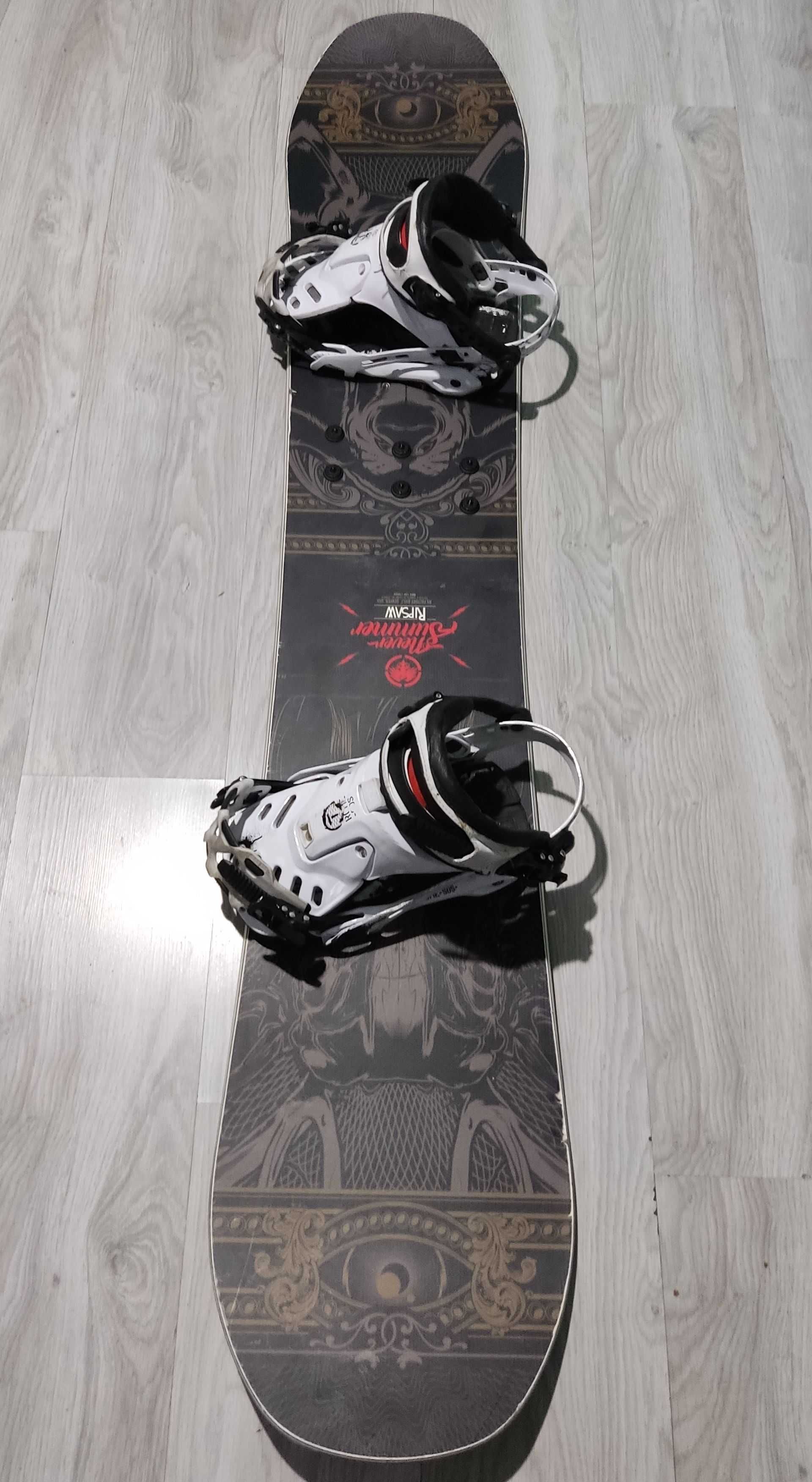 Най-висок клас сноуборд сет Never Summer Ripsaw 159 & Rome Targa L/XL