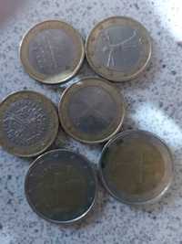 Монеты евро, кипр, франция, италия, голандия.