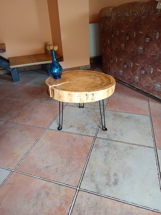 Masa cafea stejar artizanala