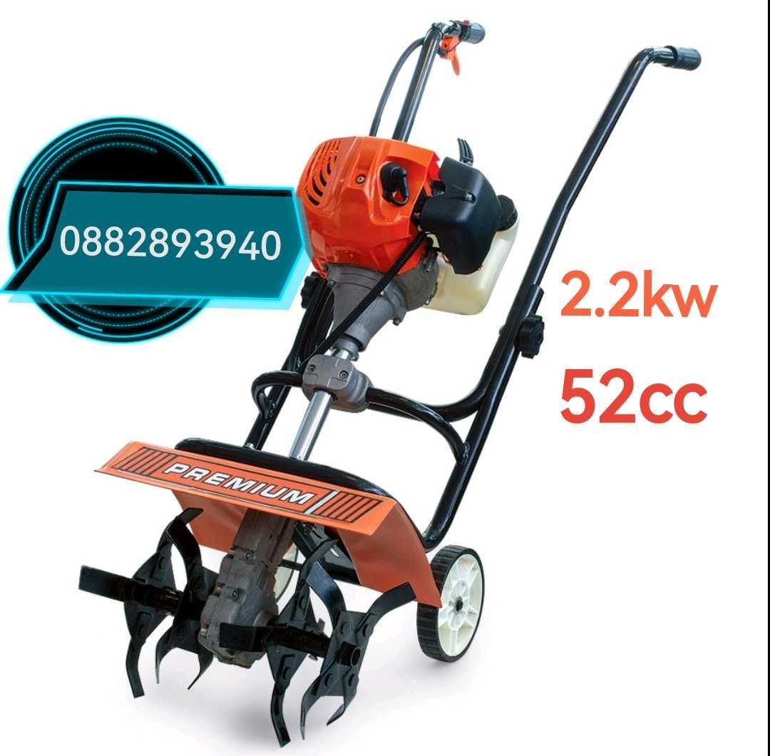 Бензинова мини мотофреза REMIUM 2.2kw. 52сс 33см