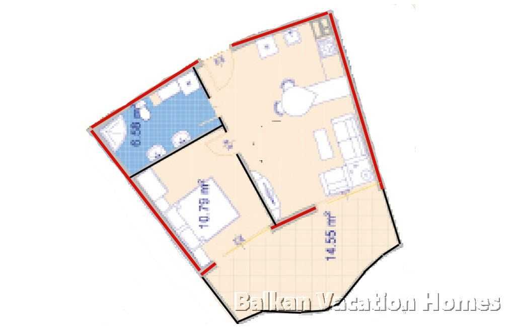 Продава се Двустаен апартамент в Бяла - 84 кв.м за 816 €/кв.м - Снимка #15