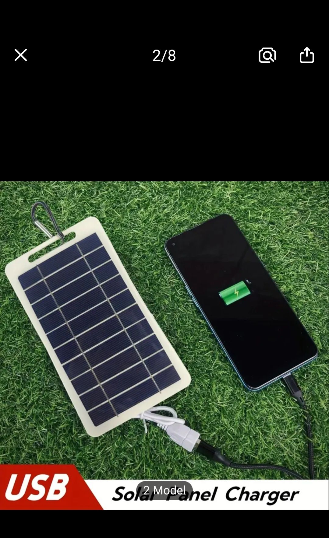 Încărcător solar portabil de înaltă performanță - Panou mini de 2W, 5V