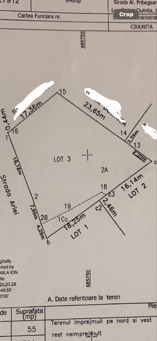 Vand Teren 846mp Com. Ciulnita, Jud Ialomita