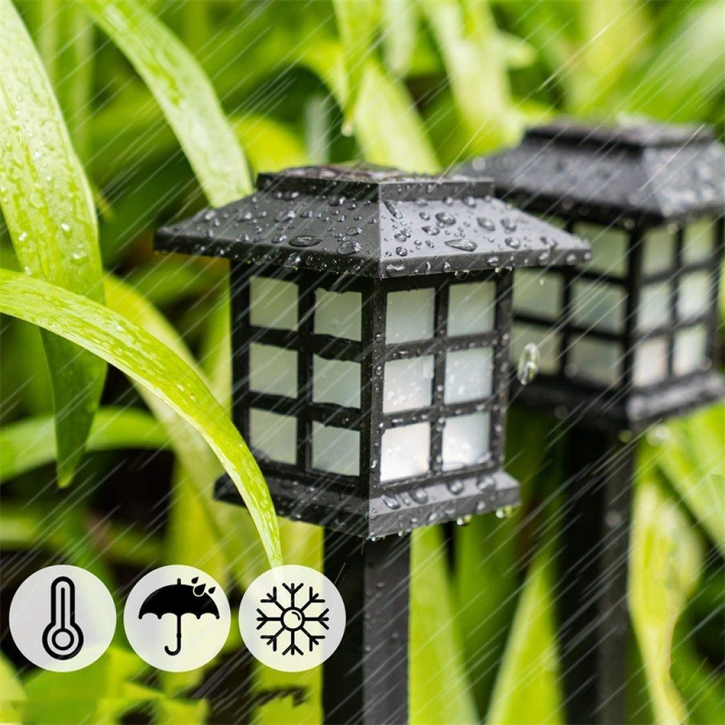 Комплект от 6 броя соларни LED лампи за двор