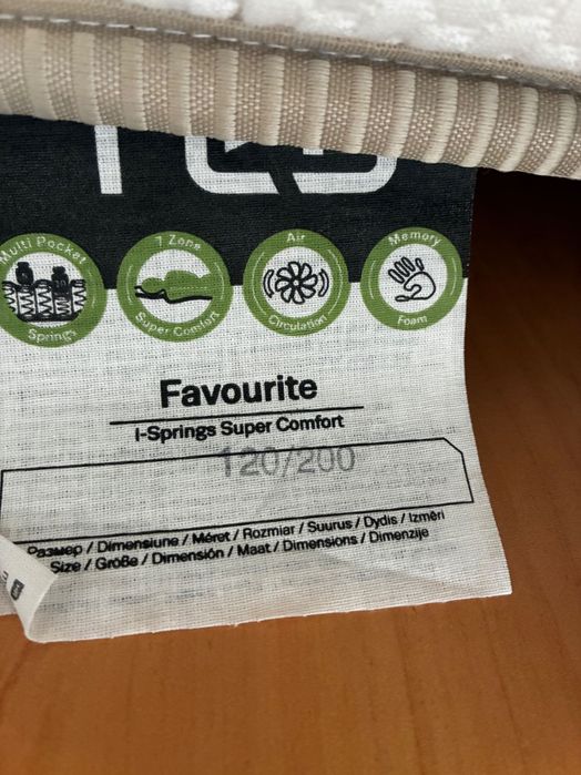 Ортопедичен матрак TED/ FAVOURITE 120/200см