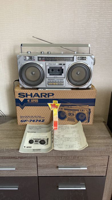 SHARP GF-7474Z vintage retro boombox радио касетофон jvc sony hitachi