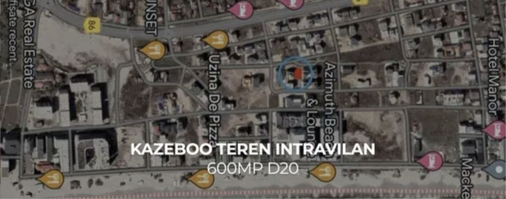 Teren intravilian mamaia nord kazebo beach