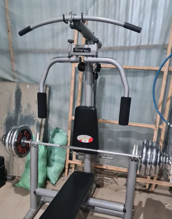 Лежак со штангой