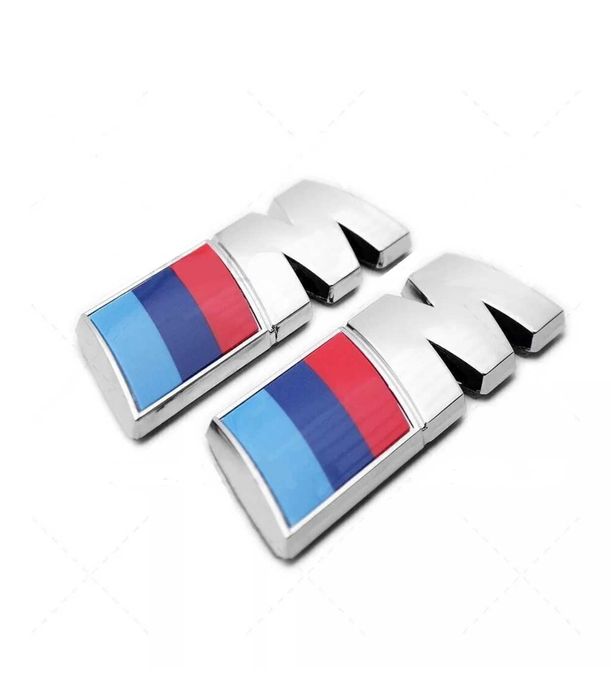 Set 2 buc. Embleme aripi M argintii Emblema BMW laterale Sticker Stema