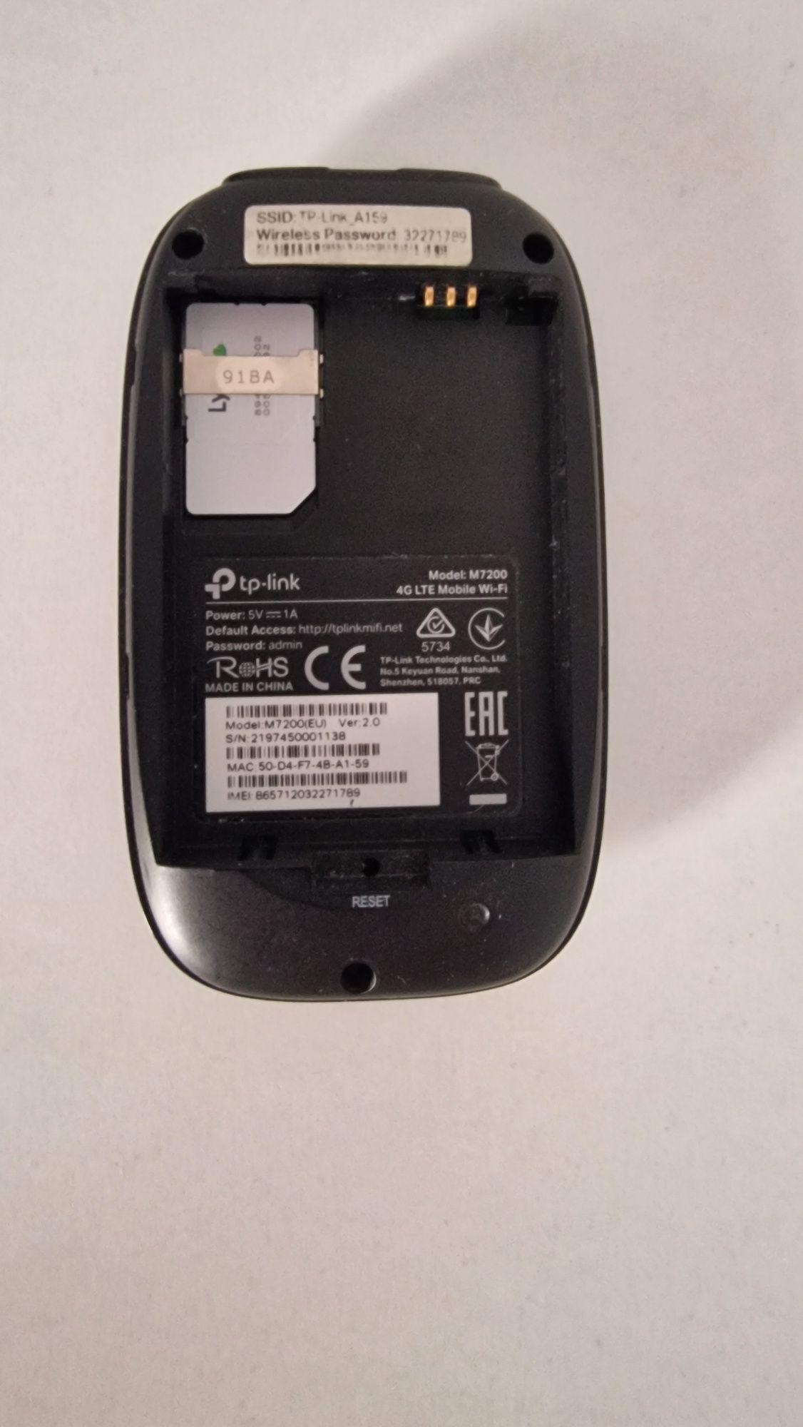 Router Wi-Fi 4G TP-Link M7200
