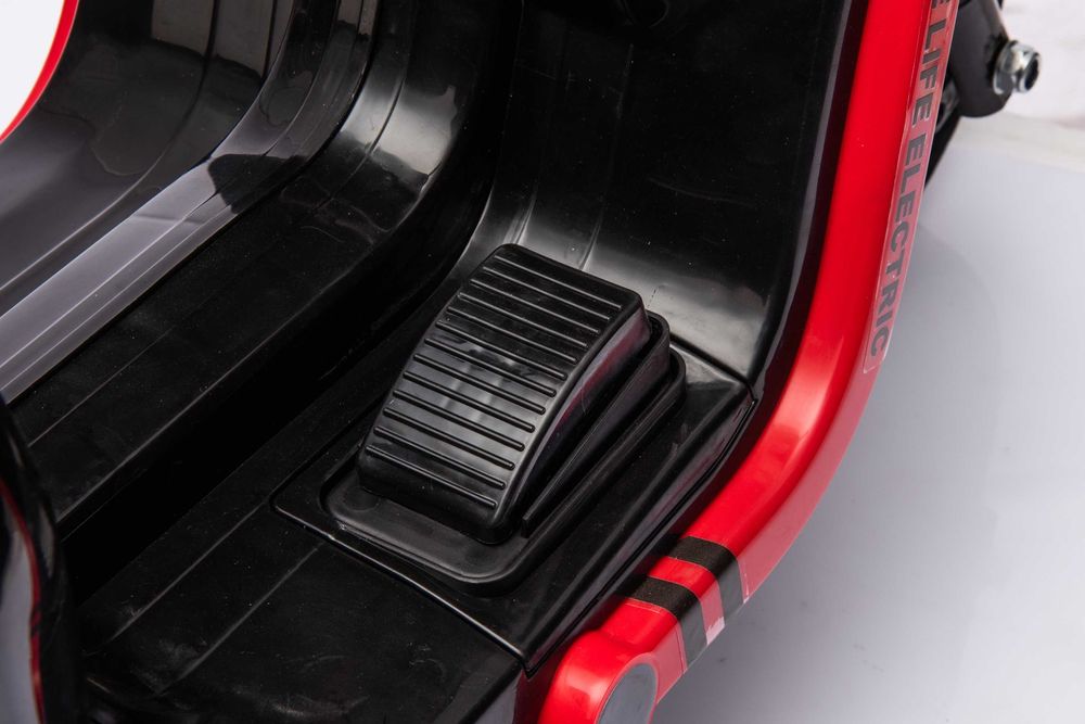 Scuter electric cu remorca, telecomanda, Kinderauto BJBTK3 2x35W Black