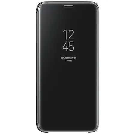 Husa protectie flip, compatibil cu Samsung Galaxy S10, Clearview