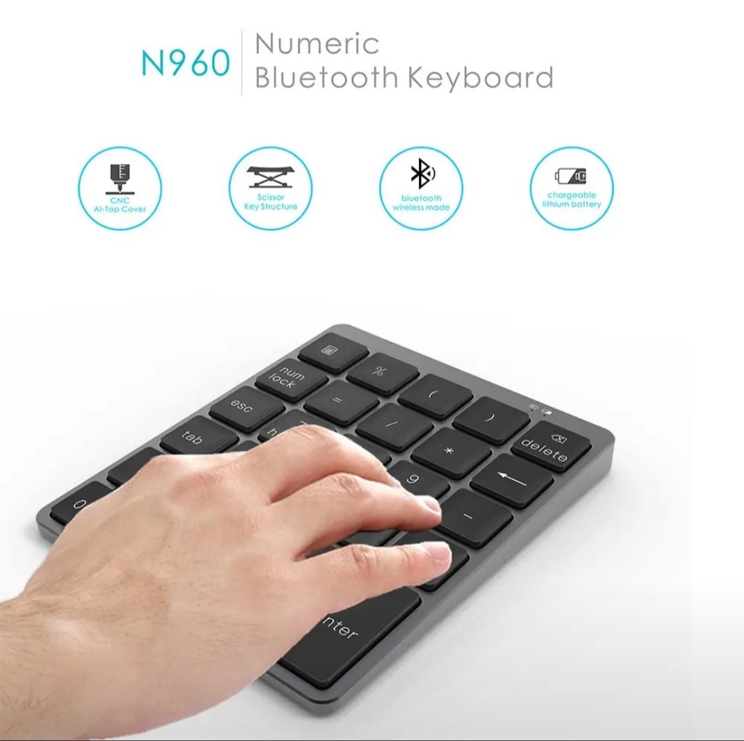 Numpad noutbuk uchun Bluetooth Number pad