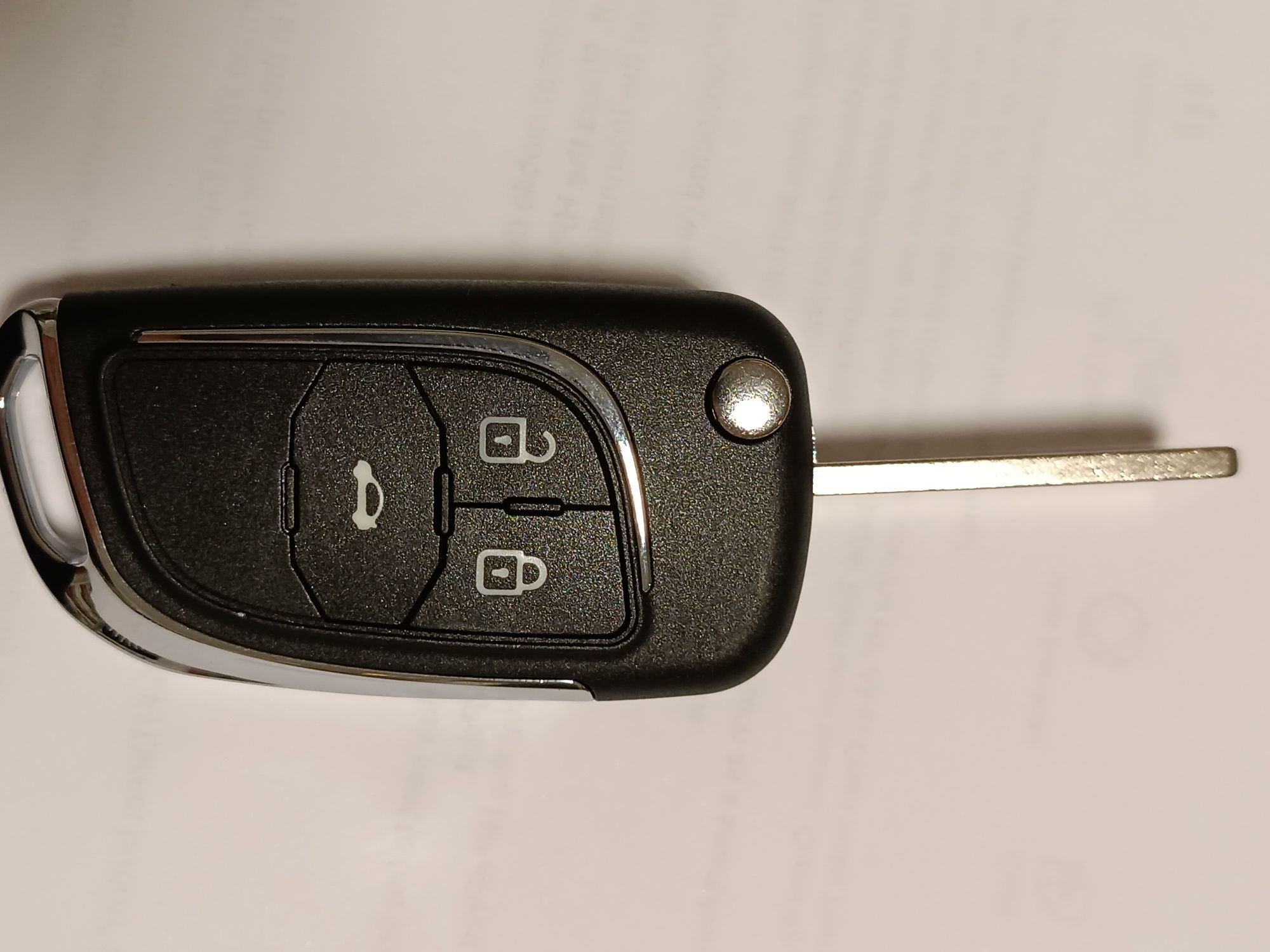 Преходна хромирана кутийка за ключ за Opel