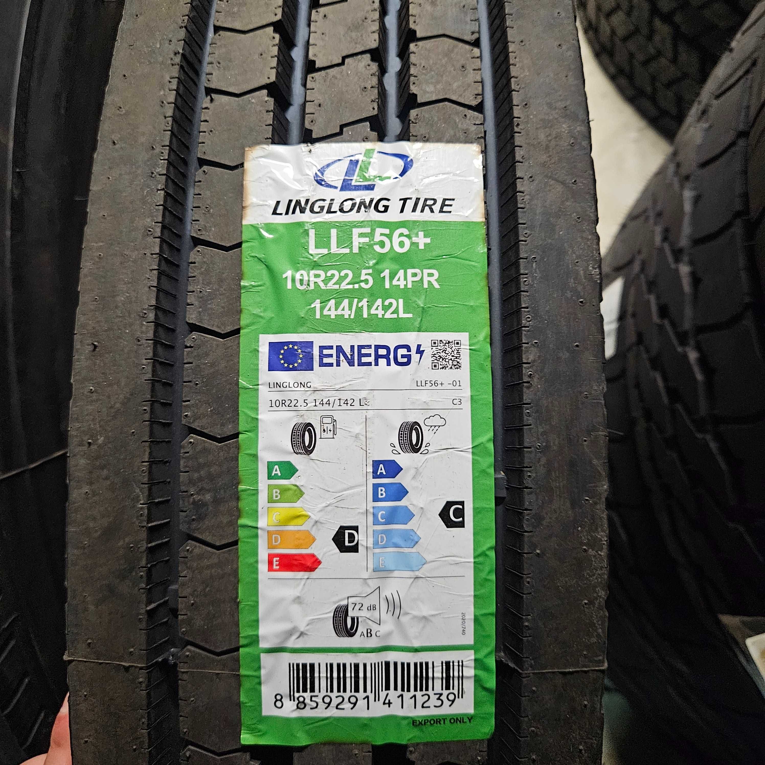 2 Нови тежкотоварни гуми 10R22.5 LingLong LLF56+ 144/142L Thailand