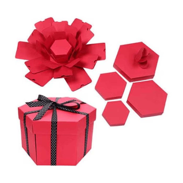 Cutie Hexagonala Personalizata Cu 24 de poze