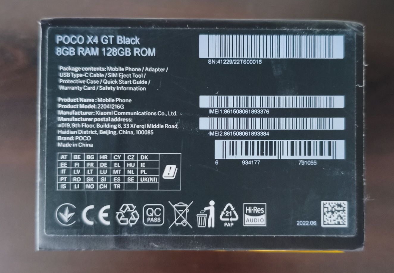 Xiaomi Poco X4 GT 5G 128gb Rom 8gb RAM